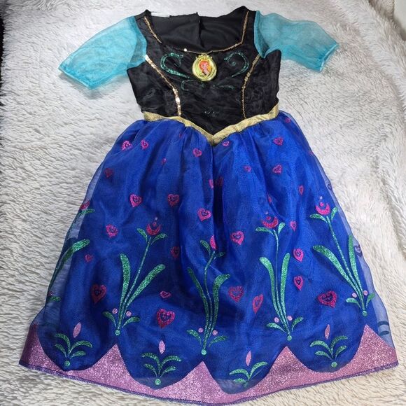 Disney Parks Authentic Frozen Anna Princess Costume Dress 20 Inch Waist......... - Picture 3 of 10